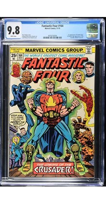 FANTASTIC FOUR #164 CGC 9.8 WHITE PAGES HIGHEST CGC #4676256004