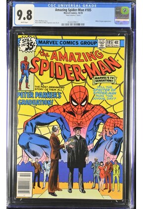 Amazing Spider-Man #185 CGC 9.8 #4530239011 Newstand Mark Jewels Insert