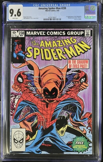 AMAZING SPIDER-MAN #238 CGC 9.6 WHITE PAGES 1ST HOBGOBLIN CLASSIC KEY