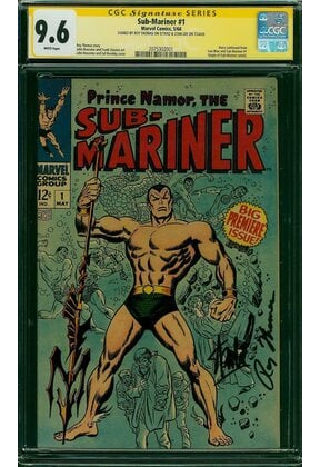 SUB-MARINER #1 CGC 8.5 WHITE SS ROY THOMAS ORIGIN IF SUBY RETOLD CGC #2828826012