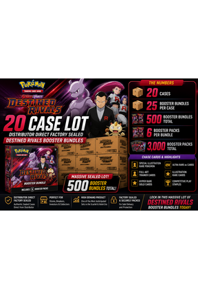 DESTINED RIVALS BOOSTER BUNDLE 20 CASE LOT DISTRIBUTOR DIRECT FACTORY SEALED