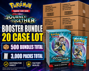 POKEMON JOURNEY TOGETHER BOOSTER BUNDLE 20 CASE LOT DISTRIBUTOR DIRECT FACTORY SEALED