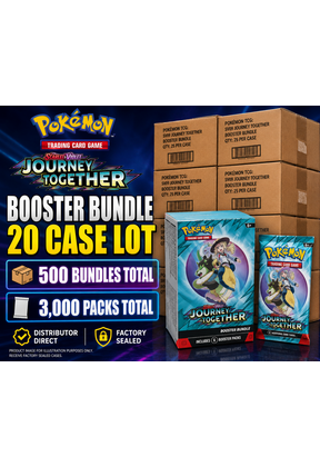 POKEMON JOURNEY TOGETHER BOOSTER BUNDLE 20 CASE LOT DISTRIBUTOR DIRECT FACTORY SEALED