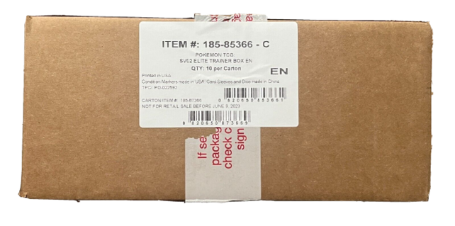POKEMON PALDEA EVOLVED SV02 ETB 10 CASE LOT DISTRIBUTOR DIRECT FACTORY SEALED - Copy
