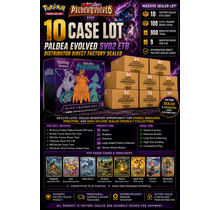 POKEMON PALDEA EVOLVED SV02 ETB 10 CASE LOT DISTRIBUTOR DIRECT FACTORY SEALED - Copy