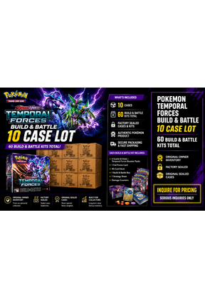 POKEMON TEMPORAL FORCES BUILD & BATTLE 10 CASE LOT ORIGINAL OWNERFACTORY SEALED