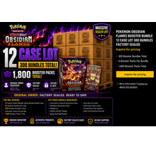 POKEMON OBSIDIAN FLAMES BOOSTER BUNDLE 12 CASE LOT 300 BUNDLES FACTORY SEALED