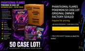 PHANTASMAL FLAMES POKEMON 50 CASE LOT ORIGINAL OWNER FACTORY SEALED