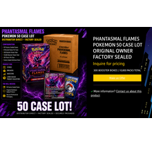 PHANTASMAL FLAMES POKEMON 50 CASE LOT ORIGINAL OWNER FACTORY SEALED