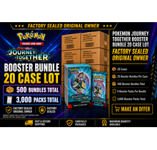POKEMON JOURNEY TOGETHER BOOSTER BUNDLE 20 CASE LOT FACTORY SEALED ORIGINAL OWNER