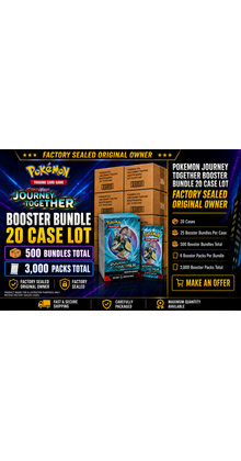 POKEMON JOURNEY TOGETHER BOOSTER BUNDLE 20 CASE LOT FACTORY SEALED ORIGINAL OWNER