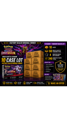 LOST ORIGIN BUILD & BATTLE STADIUM 10 CASE LOT ORIGINAL OWNER FACTORY SEALED