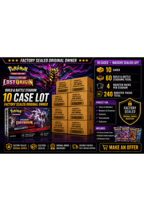LOST ORIGIN BUILD & BATTLE STADIUM 10 CASE LOT ORIGINAL OWNER FACTORY SEALED