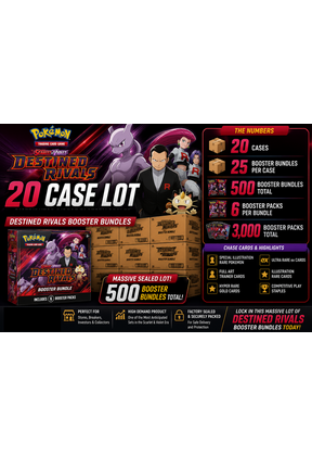 POKEMON DESTINED RIVALS BOOSTER BUNDLE 20 CASE LOT ORIGINAL OWNER FACTORY SEALED