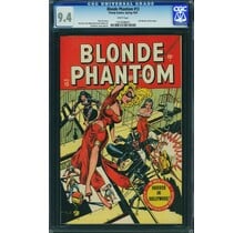 BLONDE PHANTOM #13 CGC 9.4 WHITE 2ND HIGHEST GRADED TIMELY 1947 KEY #1257648001