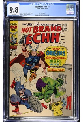 NOT BRAND ECHH #3 CGC 9.8 WHITE TOP POP ONLY 7 IN 9.8 NONE HIGHER #4674077014