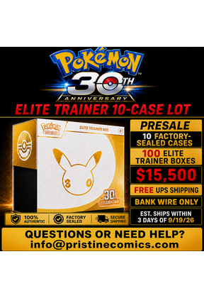 PRESALE POKEMON 30TH CELEBRATIONS ELITE TRAINER BOX ETB 10-CASE LOT (100 ETBs) FREE UPS SHIPPING