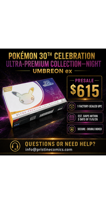 PRESALE POKEMON 30TH CELEBRATION ULTRA-PREMIUM COLLECTION NIGHT PIKACHU ex & UMBREON ex