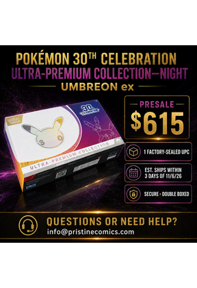 PRESALE POKEMON 30TH CELEBRATION ULTRA-PREMIUM COLLECTION NIGHT PIKACHU ex & UMBREON ex