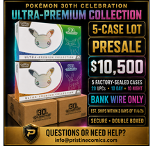 PRESALE POKEMON 30TH CELEBRATION ULTRA-PREMIUM COLLECTION 5-CASE LOT