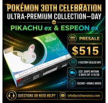 PRESALE POKEMON 30TH CELEBRATION ULTRA-PREMIUM COLLECTION DAY PIKACHU ex & ESPEON ex