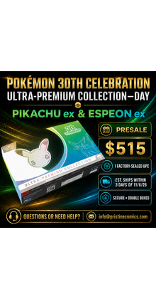 PRESALE POKEMON 30TH CELEBRATION ULTRA-PREMIUM COLLECTION DAY PIKACHU ex & ESPEON ex