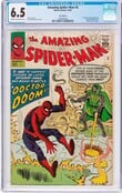 AMAZING SPIDER-MAN #5 CGC 6.5 RARE UK ED. 1ST DOCTOR DOOM X-OVER #1294930002