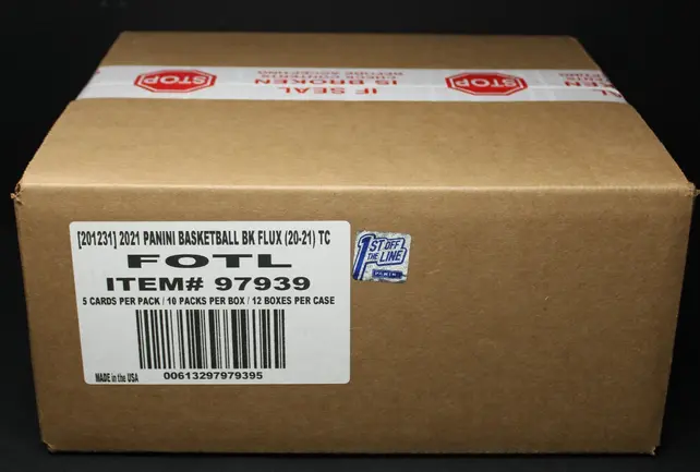 2020/21 PANINI FLUX BASKETBALL 12 FOTL BOX CASE FIRST OFF THE LINE