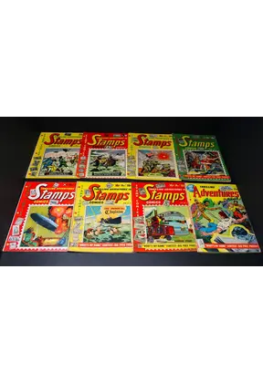THRILLING ADVENTURES IN STAMPS FULL RUN #1-8