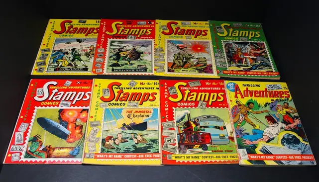 THRILLING ADVENTURES IN STAMPS FULL RUN #1-8