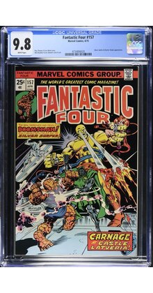 FANTASTIC FOUR #157 CGC 9.8 WHITE PAGES HIGHEST CGC #4734806020