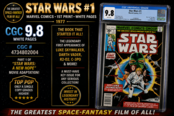 STAR WARS #1 1977 CGC 9.8 WHITE PAGES 1ST PRINT MARVEL COMICS CGC #4734802004