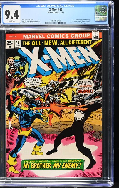 X-MEN #97 CGC 9.6 WHITE PAGES #4684912022