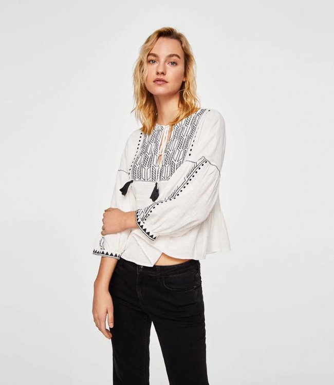 Scotch & Soda Geborduurde Blouse