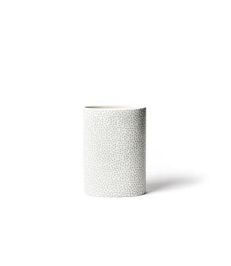 White Small Dot Mini Oval Vase