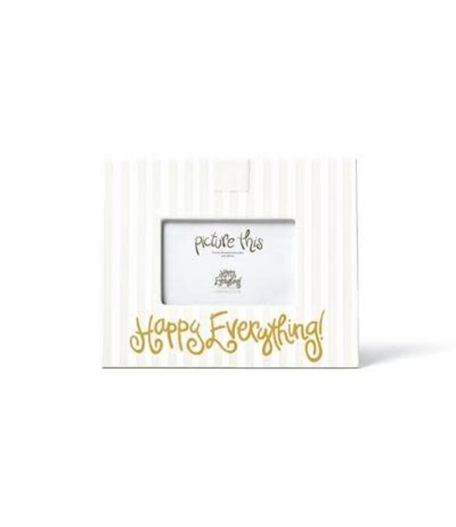 White Stripe "Happy Everything" Mini Frame