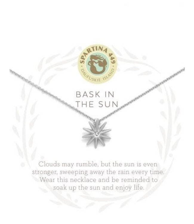 Spartina SLV Necklace 18" Bask In The Sun SIL