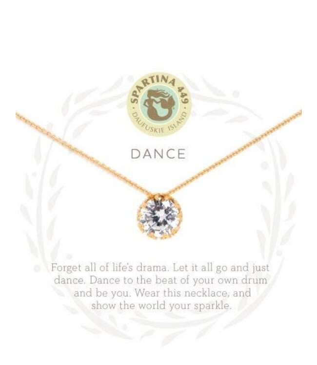 Spartina SLV Necklace 18" Dance/Gem