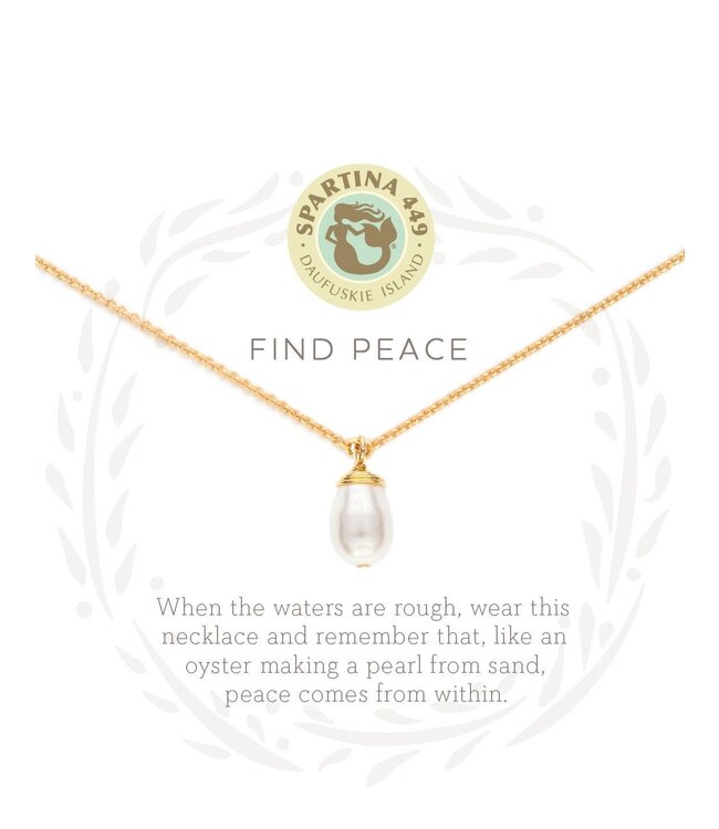 Spartina SLV Necklace 18" Find Peace
