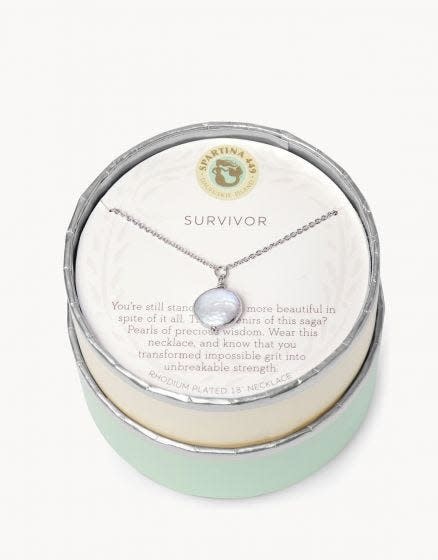 SLV Necklace 18" Survivor/Coin Pearl