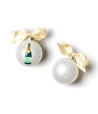 Just Engaged Champagne Pop Ornament