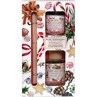 Michel Design Works Peppermint Home Frag. Diff. & Votive Candle Gift Set