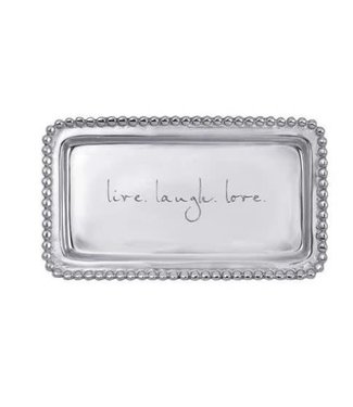 Mariposa 3905LL Live Love Laugh Statement Tray