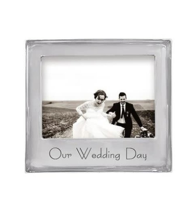 Mariposa 4400OW Our Wedding Day 5x7 Signature Frame