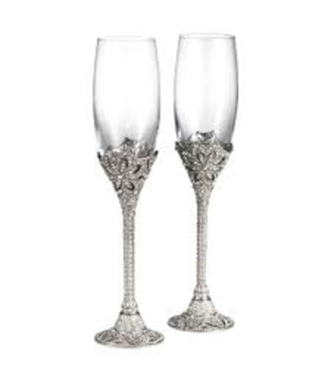 FL1001 Silver Windsor Flute- Set of 2