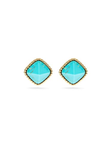 Capucine De Wulf Blandine Post Stud Earrings, Turquoise