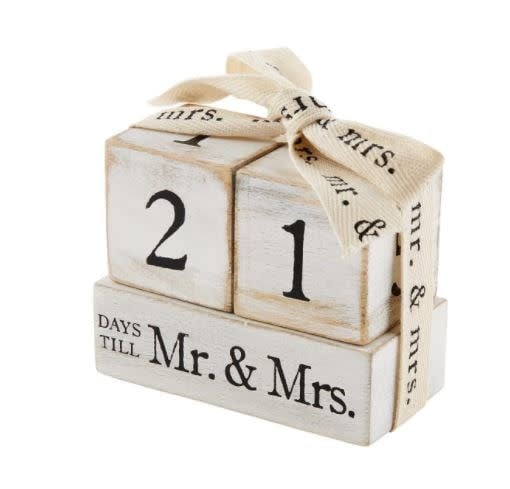 Mud Pie Countdown to Mr and Mrs