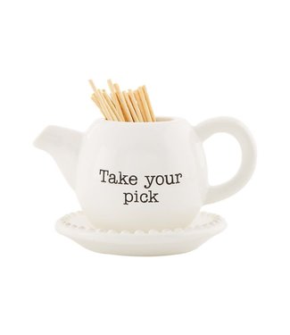 Mud Pie Take Your Pick Toothpick Holder