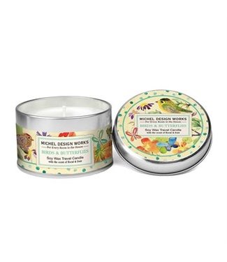 Michel Design Works Birds & Butterflies Travel Candle