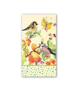 Michel Design Works Birds & Butterflies Hostess Napkin